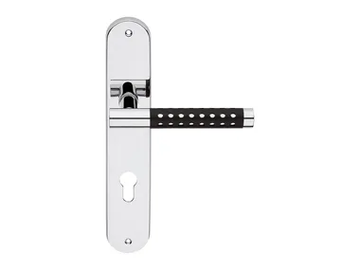 CAVITY - Brass door handle on back plate by LINEA CALI' - view 2